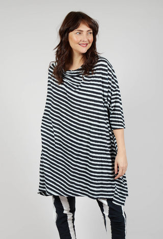 Relaxed Jersey Dress in Black Print