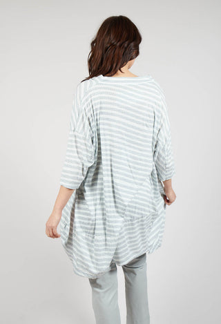 Relaxed Jersey Dress in Grey Print