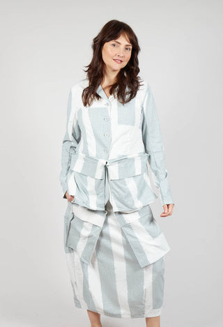 Jacket with Feature Pockets in Grey Print