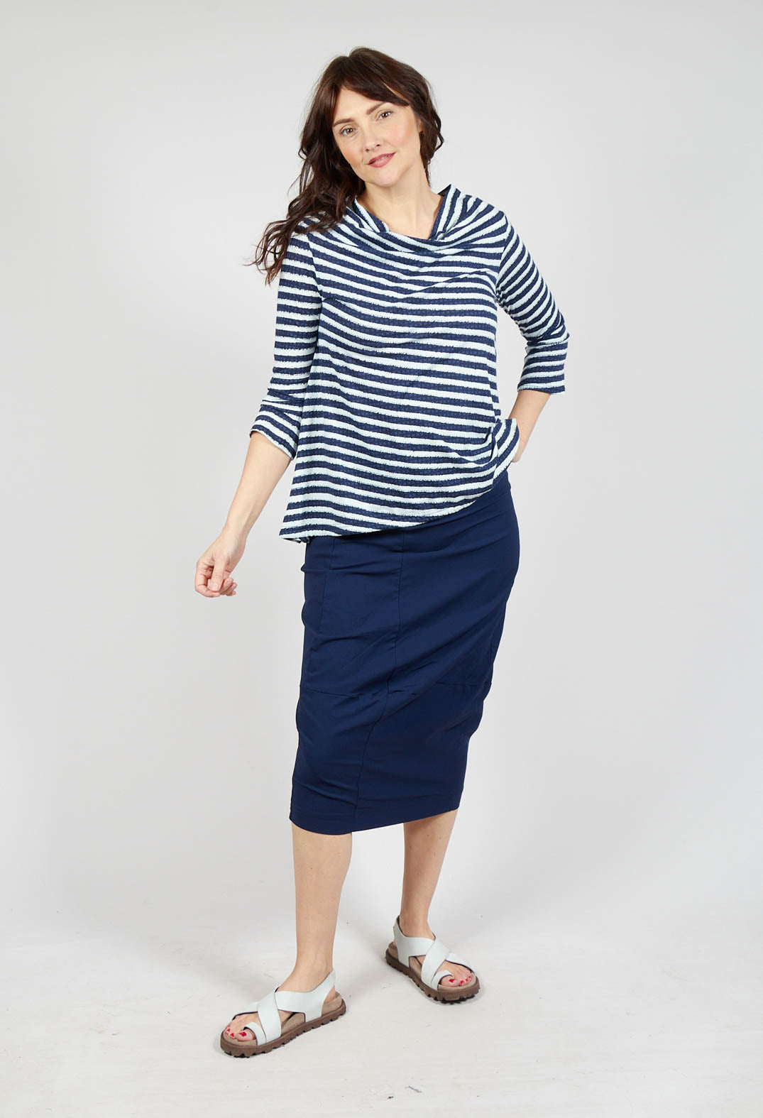 Pencil Skirt in Navy