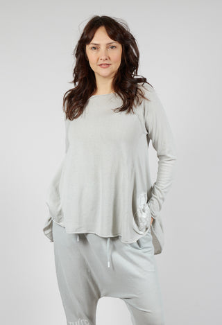 Lightweight Pullover in Grey Offwhite