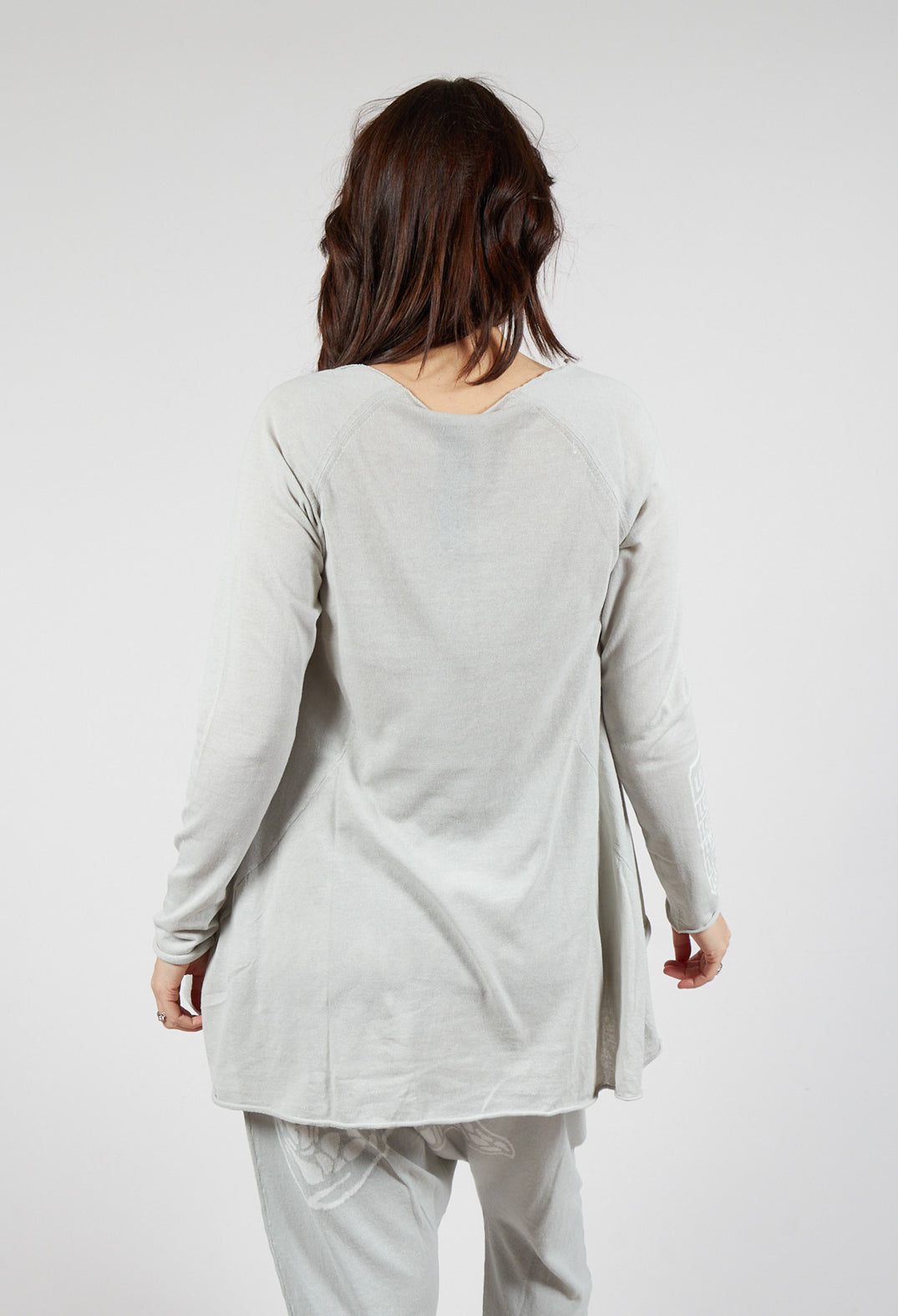 Lightweight Pullover in Grey Offwhite