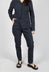 Pull On Tapered Leg Trousers in Black Check