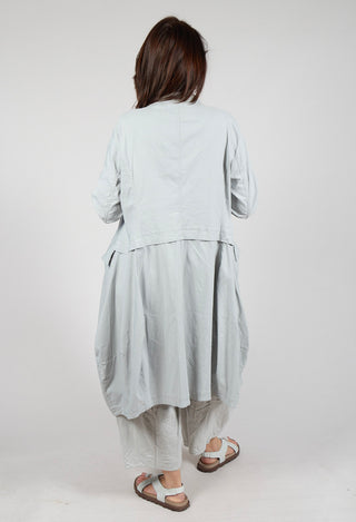 Tulip Hem Coat in Grey