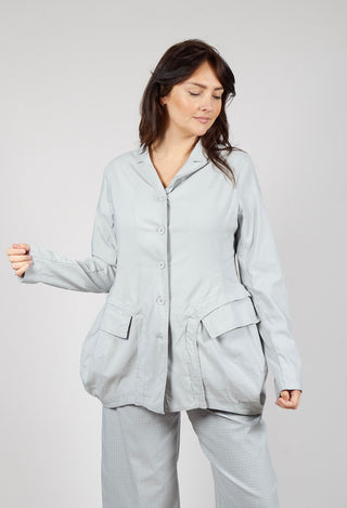 Tulip Hem Jacket in Grey