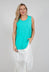 Jersey Vest Top in Aqua Jersey Vest Top in Aqua