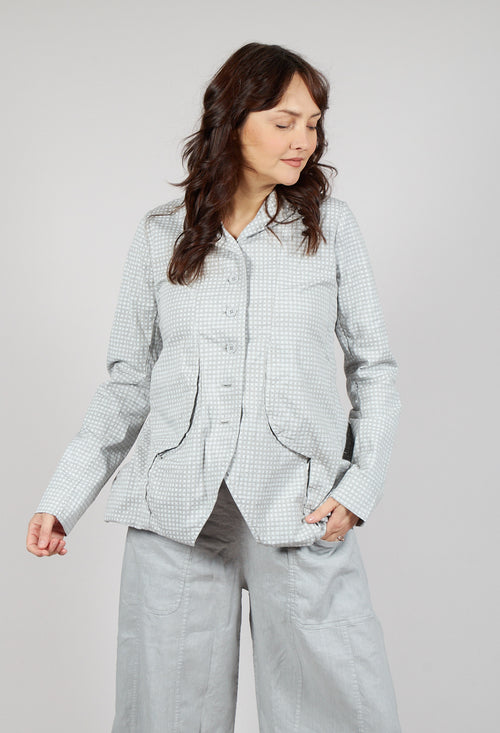 Tailored Jacket in Grey Print