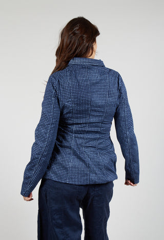 Tailored Jacket in Navy Print