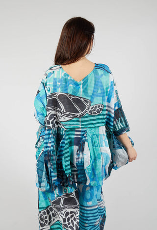 Oversized Lightweight Cotton Top in Colorful