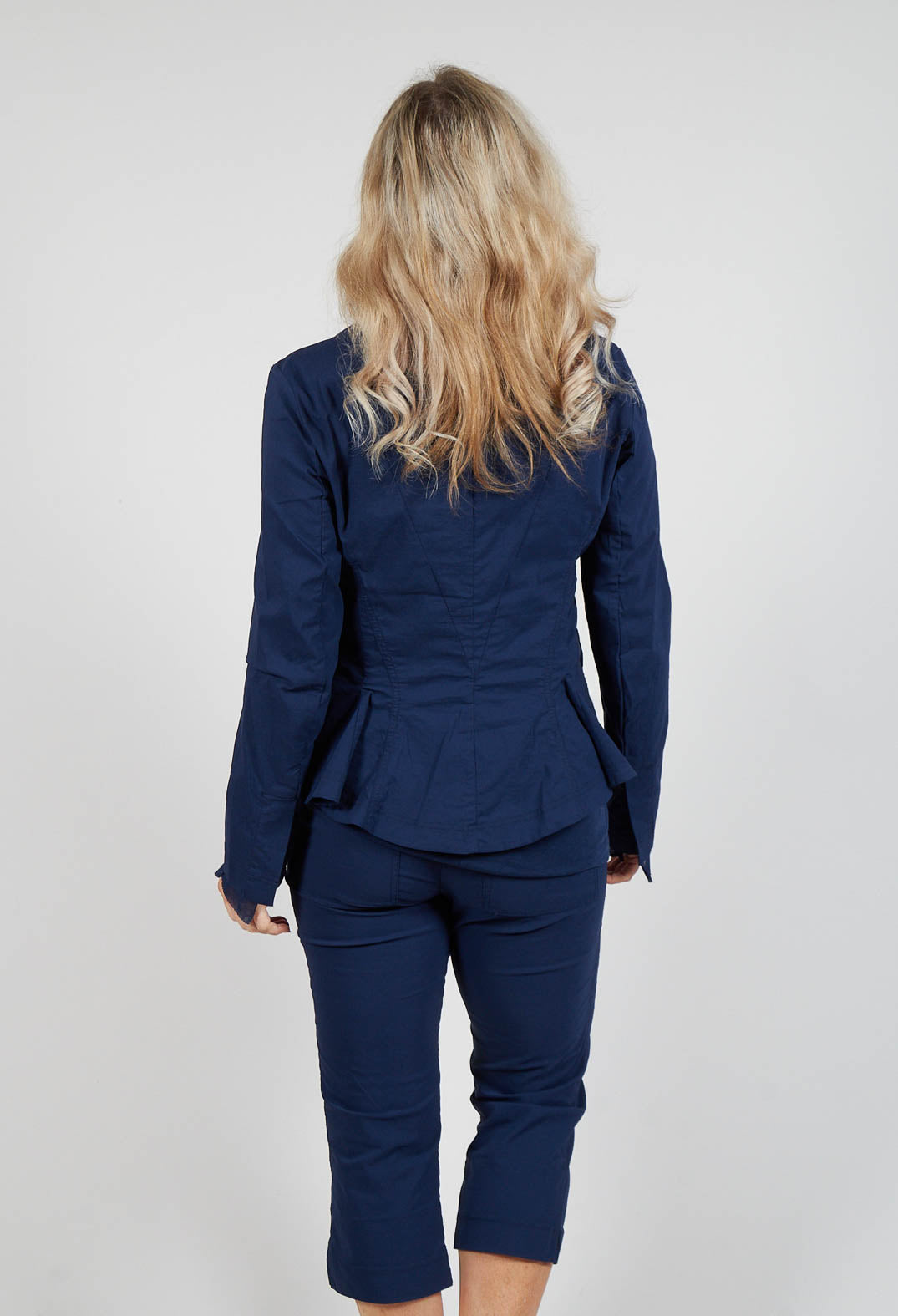 Button Through Jacket in Navy