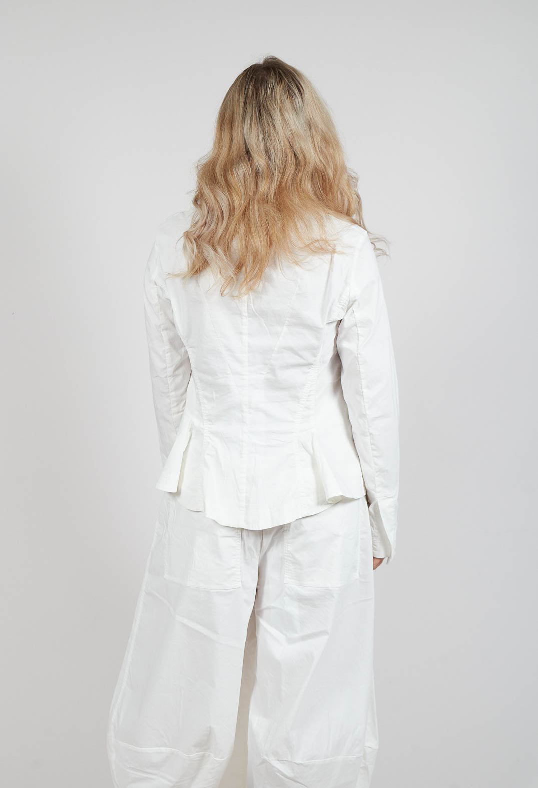 Button Through Jacket in Offwhite