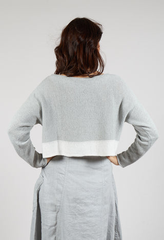 Relaxed Fit Jumper in Grey Print