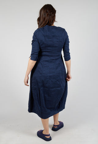 Seam Detail Dress in Navy