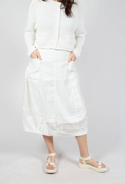 Tulip Skirt in Offwhite