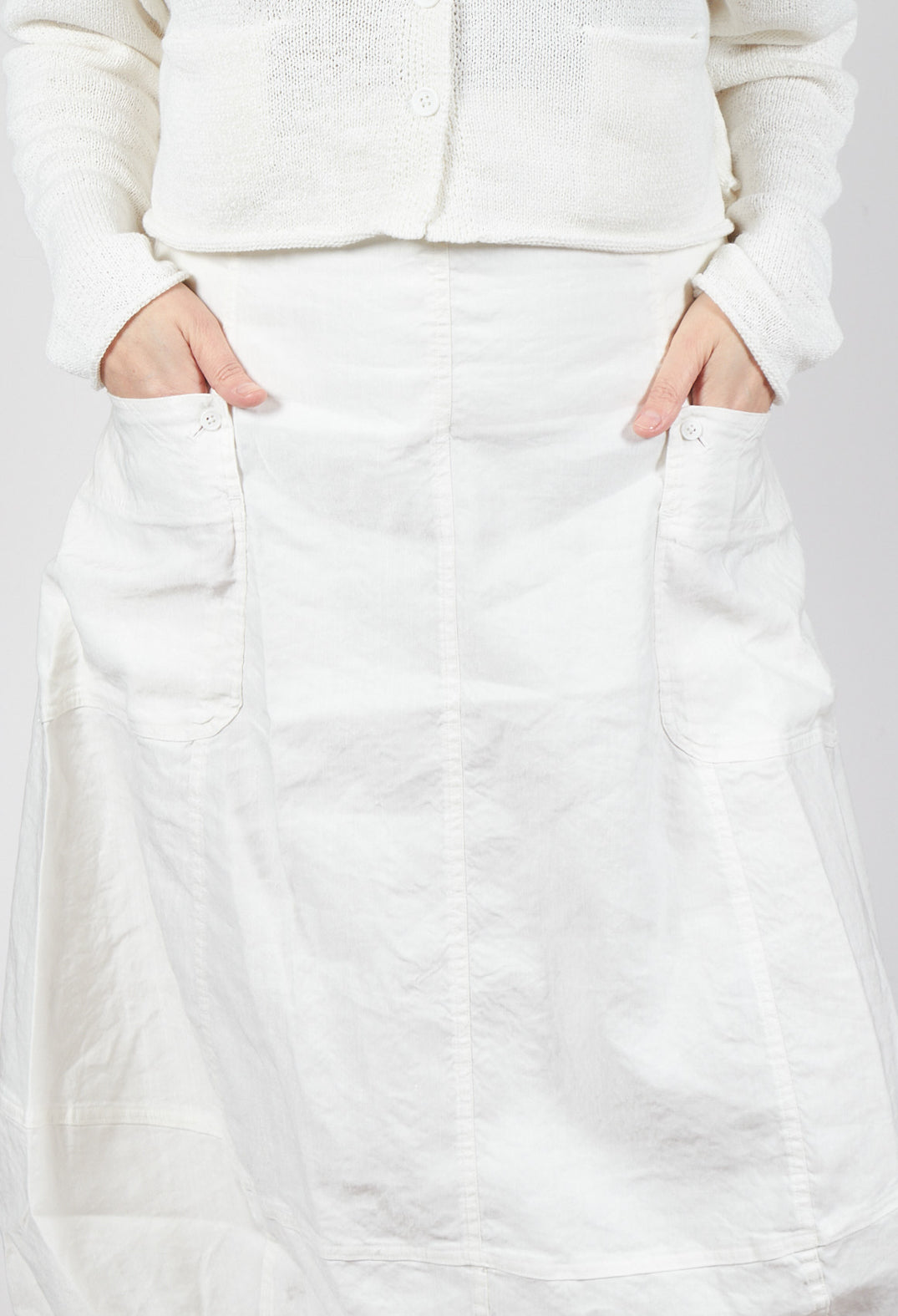 Tulip Skirt in Offwhite