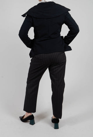 Hyper Trousers in Black Pinstripe