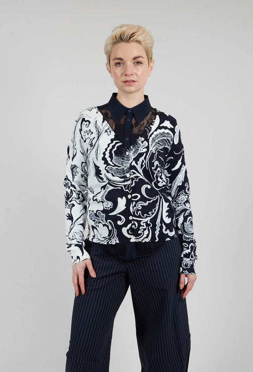 Include Cardigan in Floral Navy