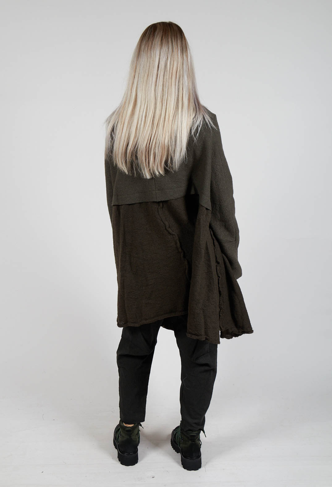 A-Line Jacket with Feature Pockets in Jungle