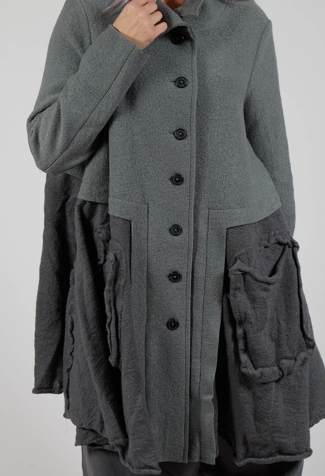 A-Line Jacket with Feature Pockets in Rock