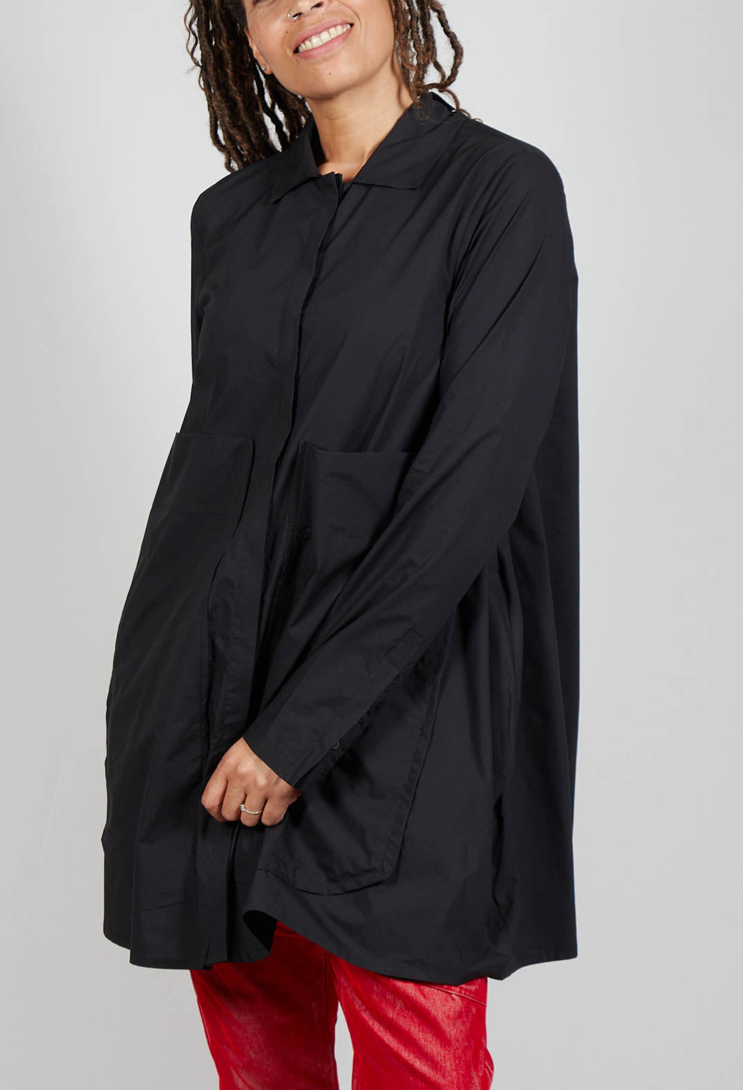 A-Line Shirt in Black