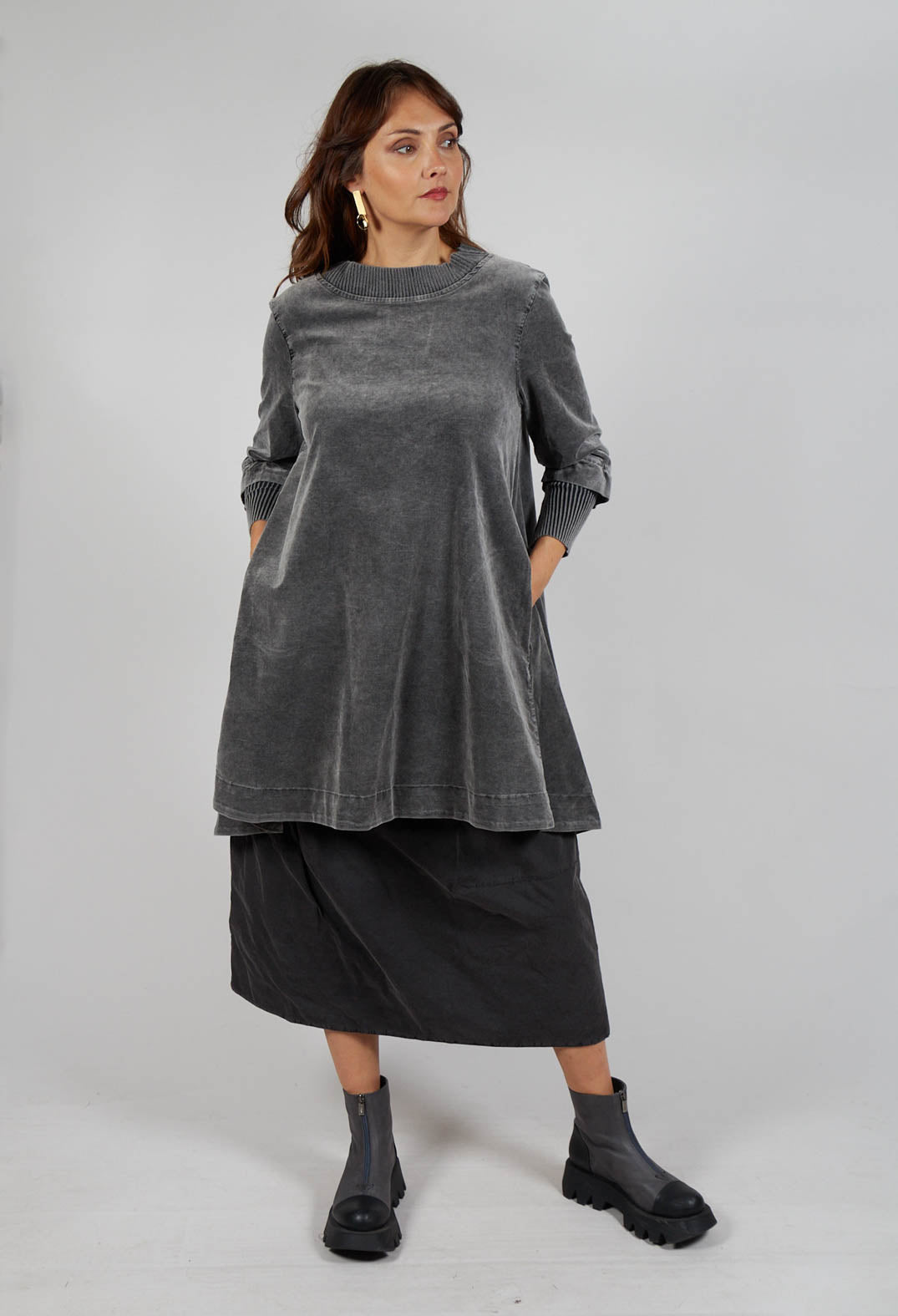 A-Line Tunic in Pewter