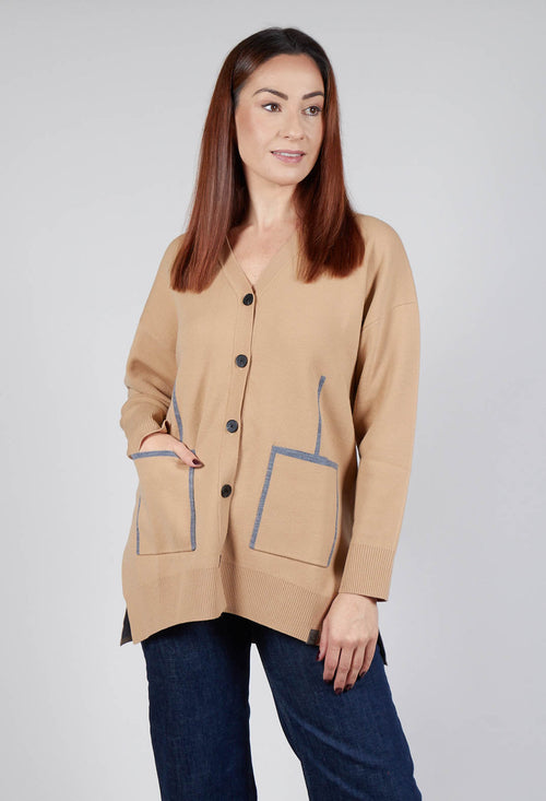 Active Cardigan in Beige