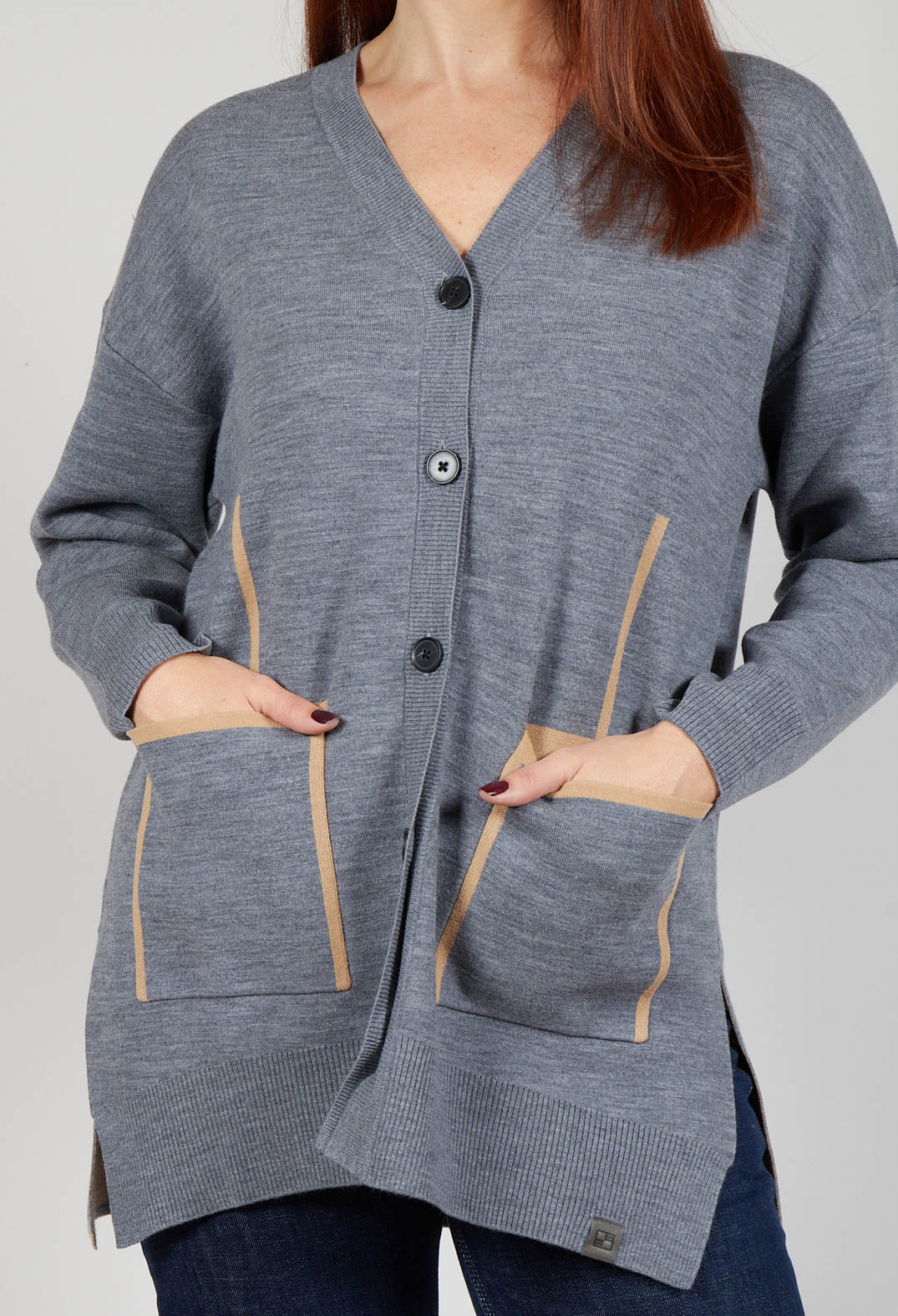 Active Cardigan in Grey