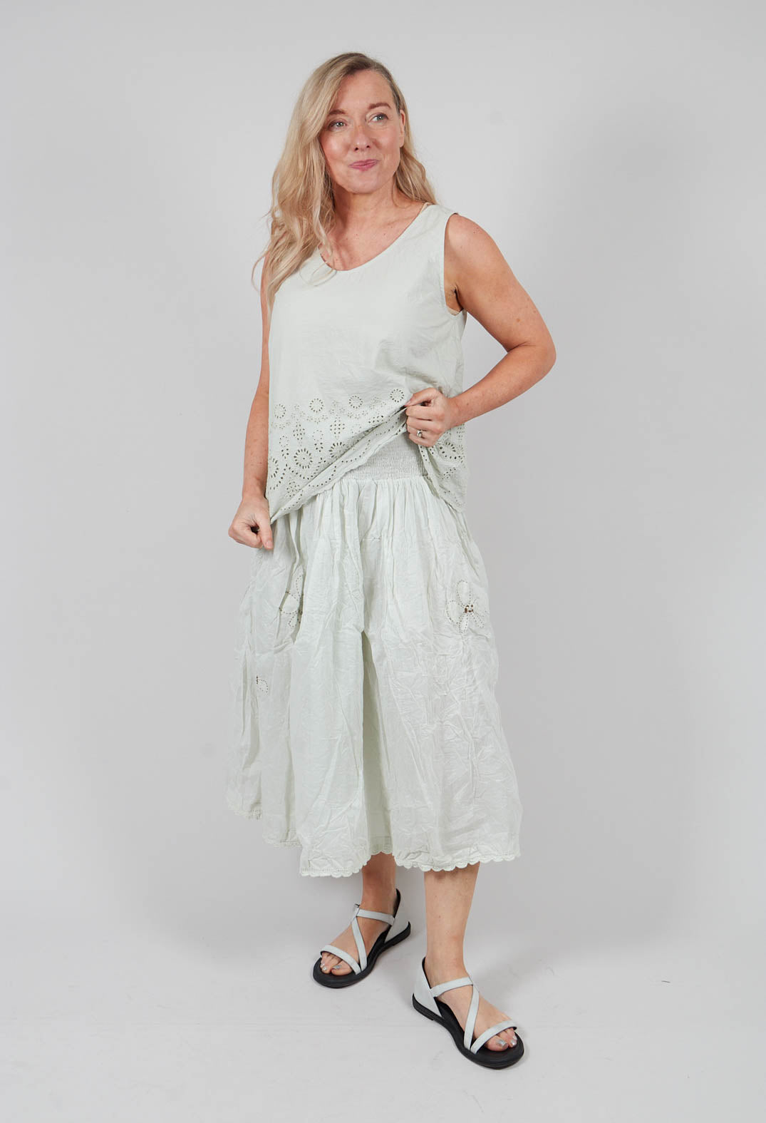 Agata Skirt in Soft Jade