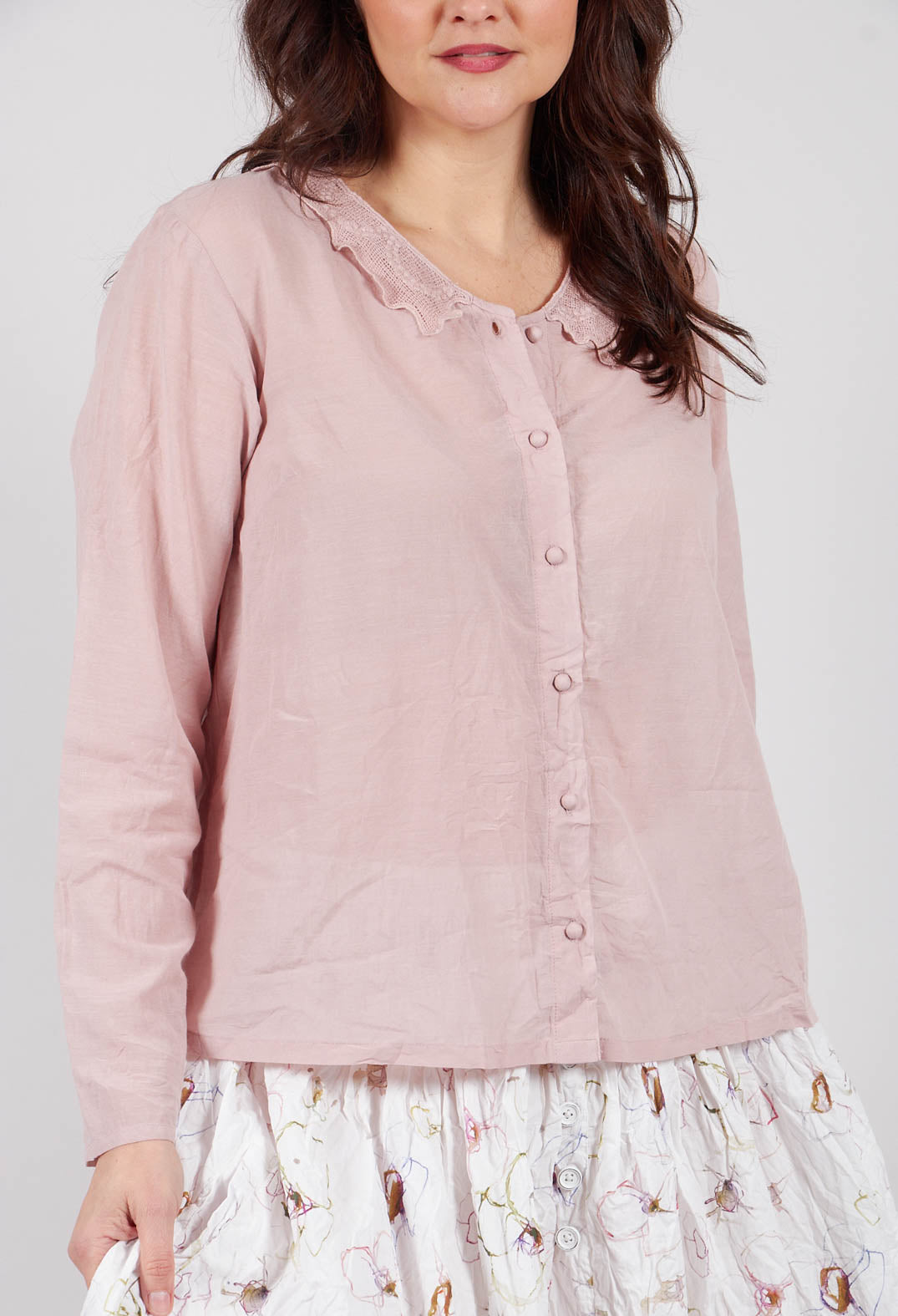 Agna Blouse in Pale Mauve