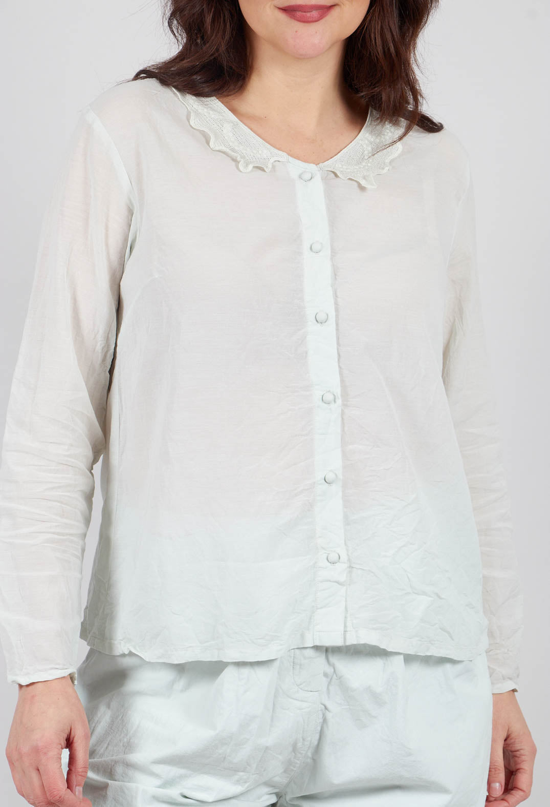 Agna Blouse in Soft Jade