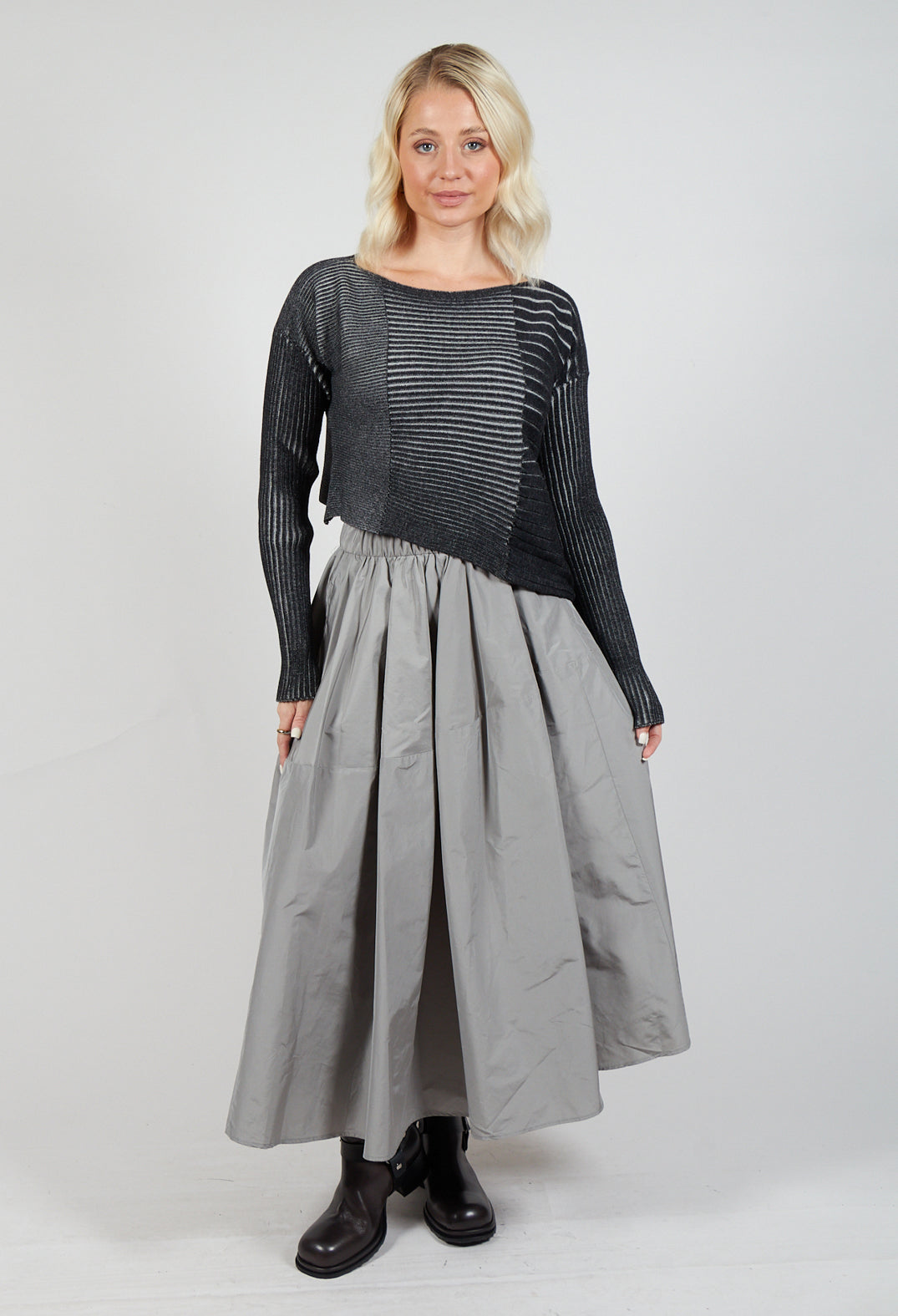 Agnes Jumper in Grigio Nero