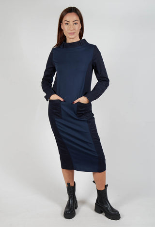 Alim Dress in Navy