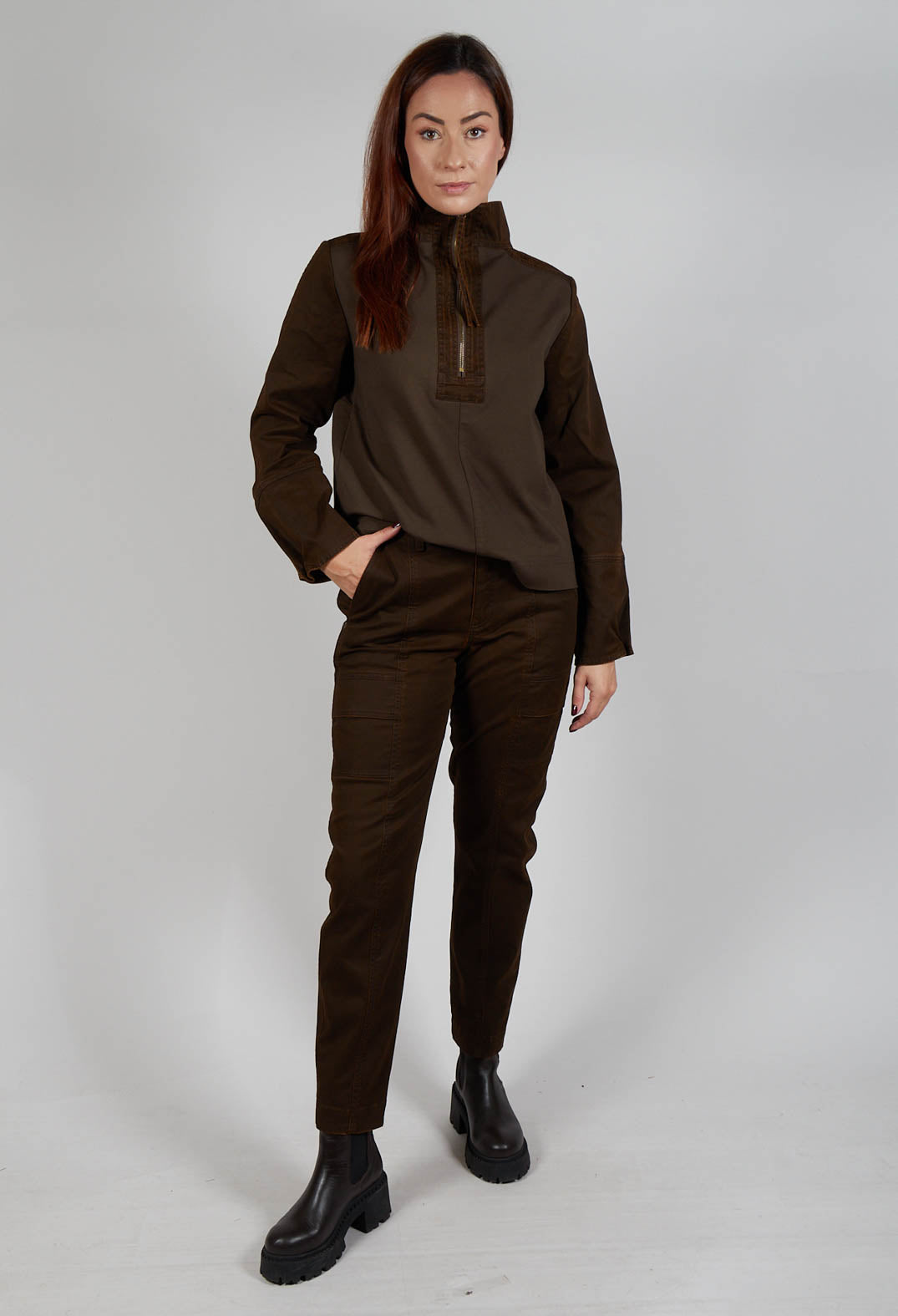 Alima Trousers in Earth