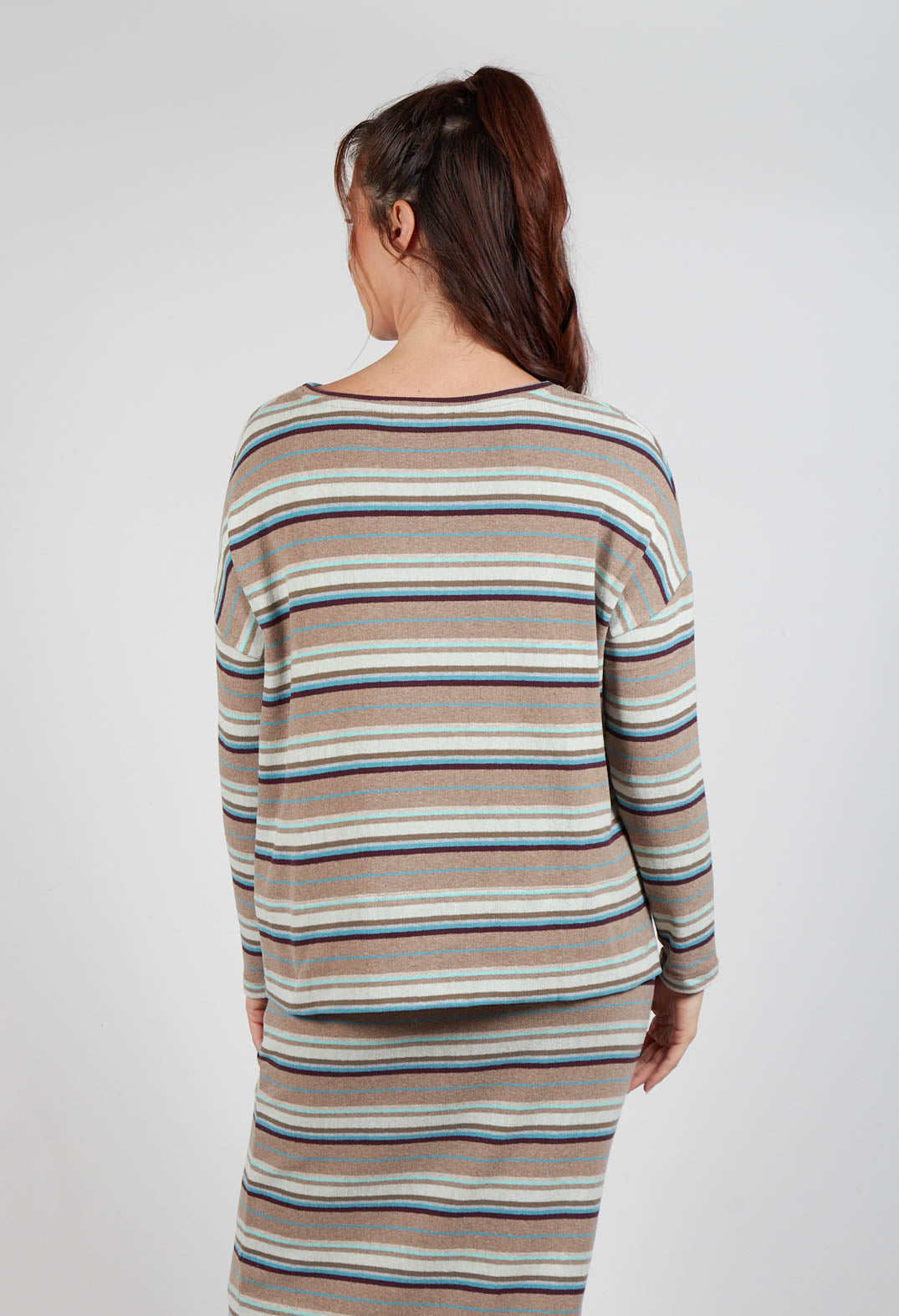 Alison Jumper in Alpaca Stripe