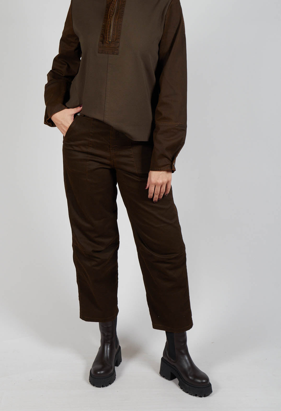 Aljo Mom Trouser in Earth