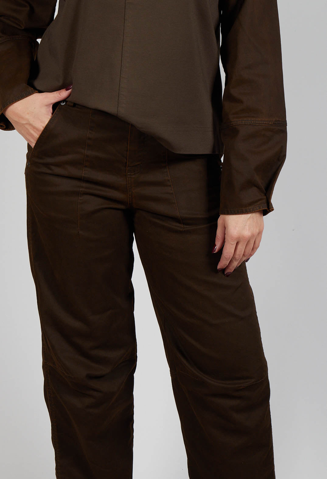 Aljo Mom Trouser in Earth