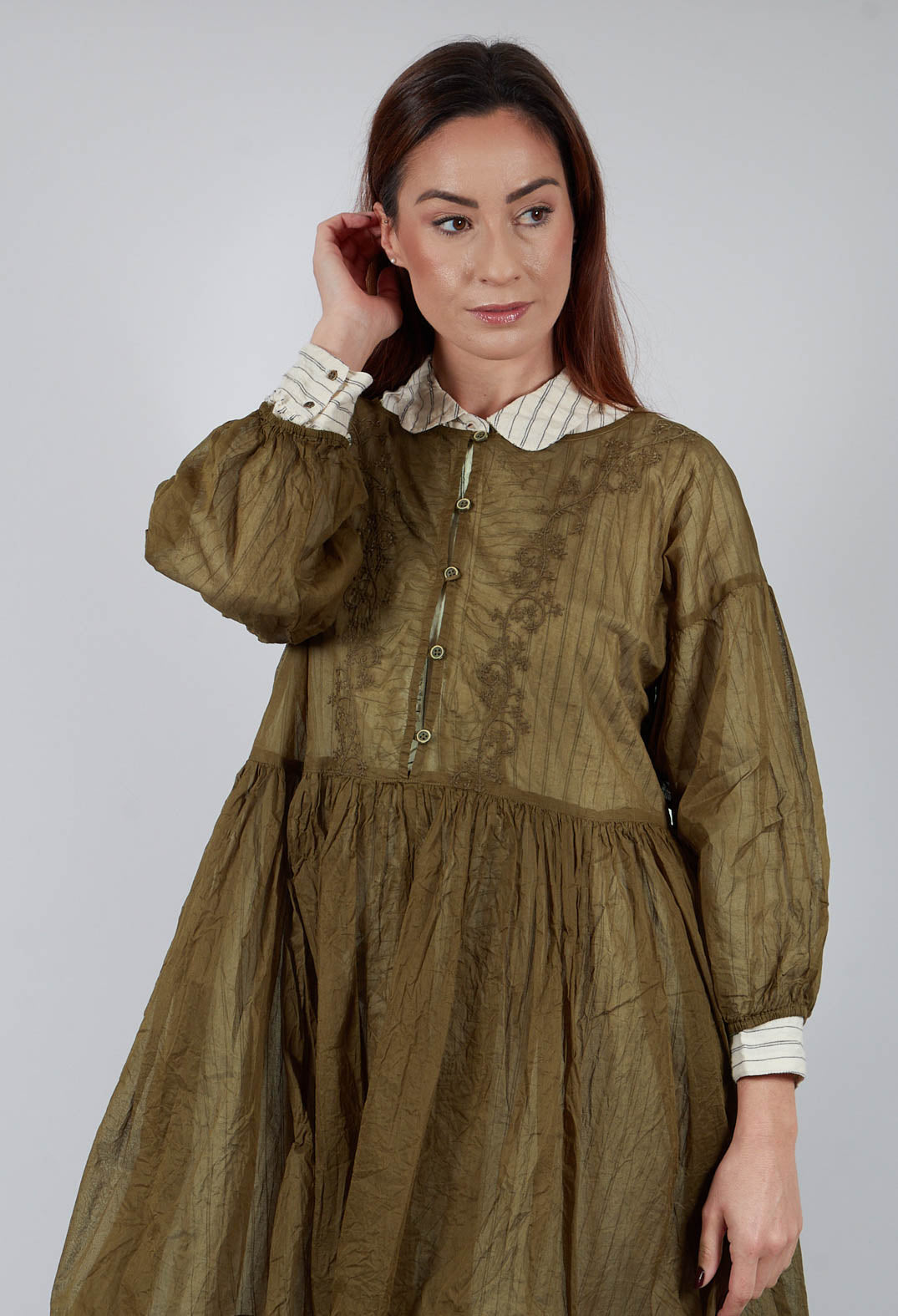 Almira Dress in Olive