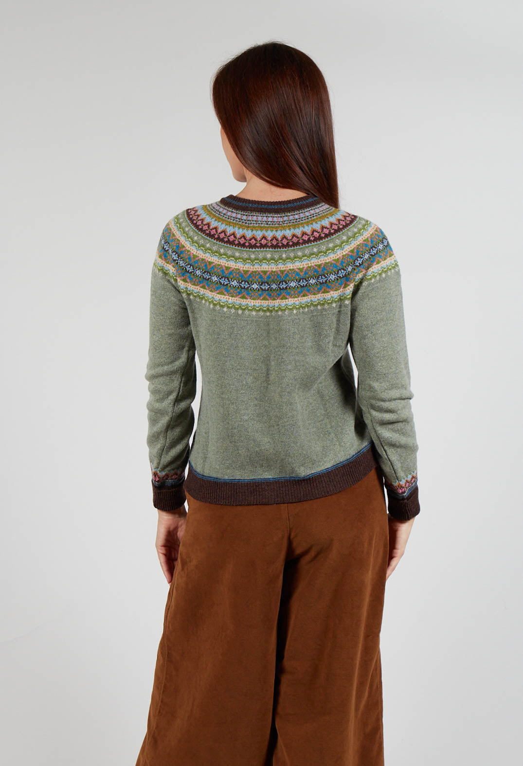 Alpine Short Cardigan in Willow