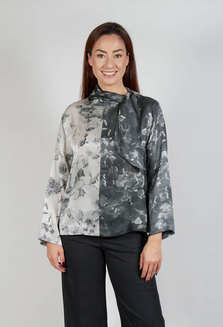 Amanda Blouse in Optical Grey