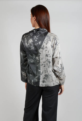 Amanda Blouse in Optical Grey