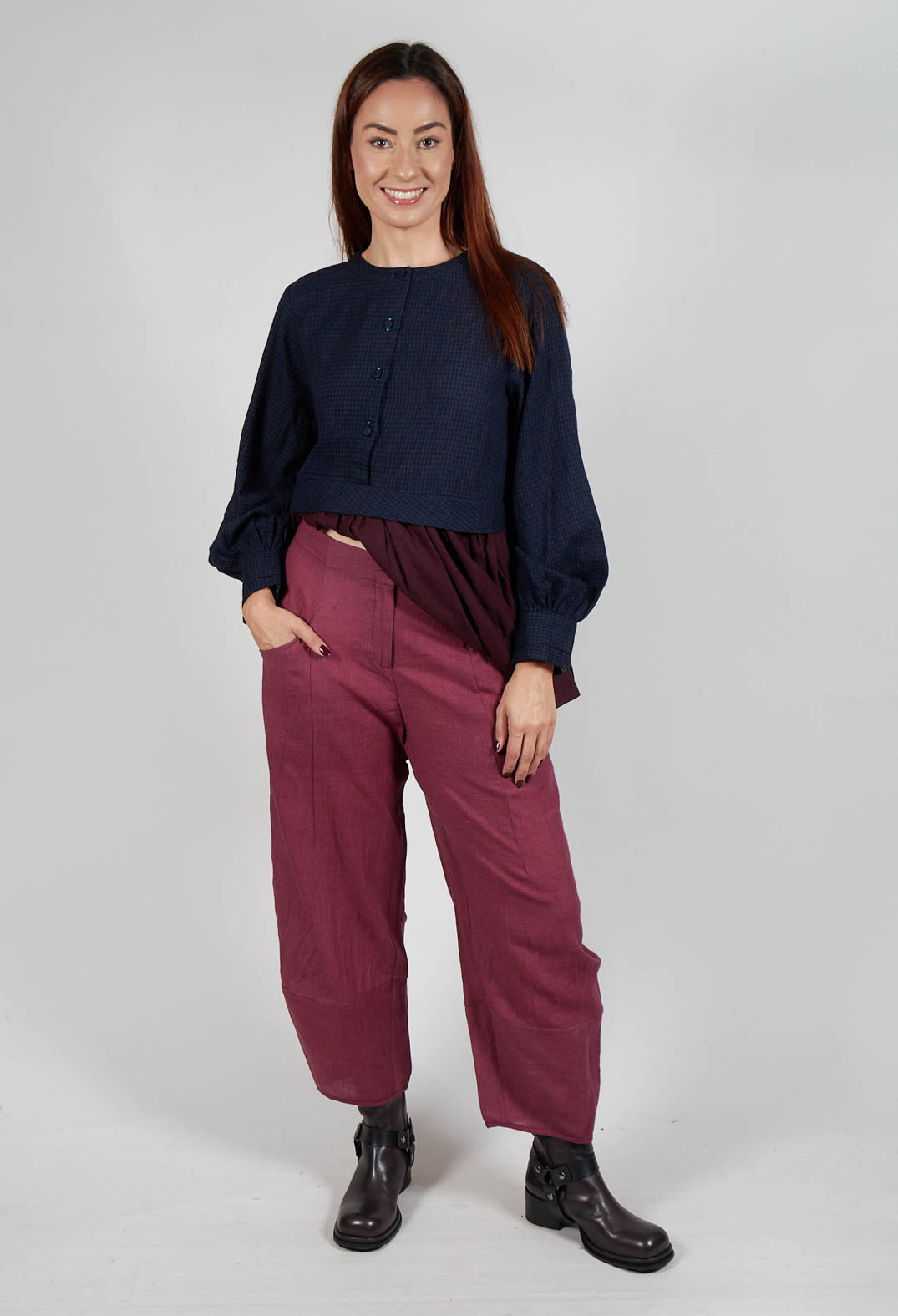 Ambra Trousers in Wine