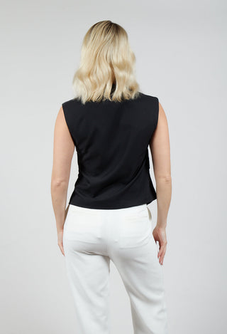 Amethist Top in Nero