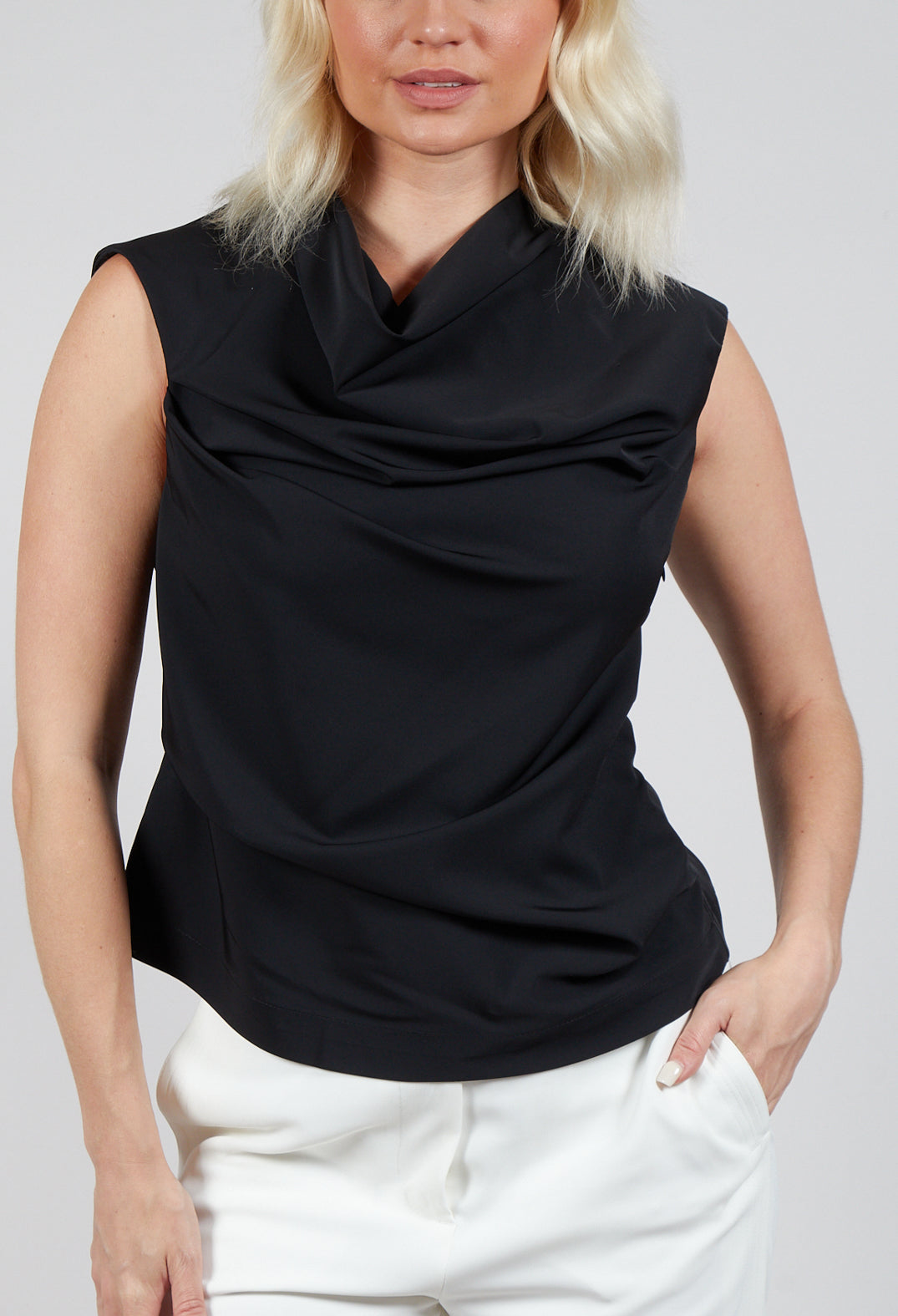 Amethist Top in Nero