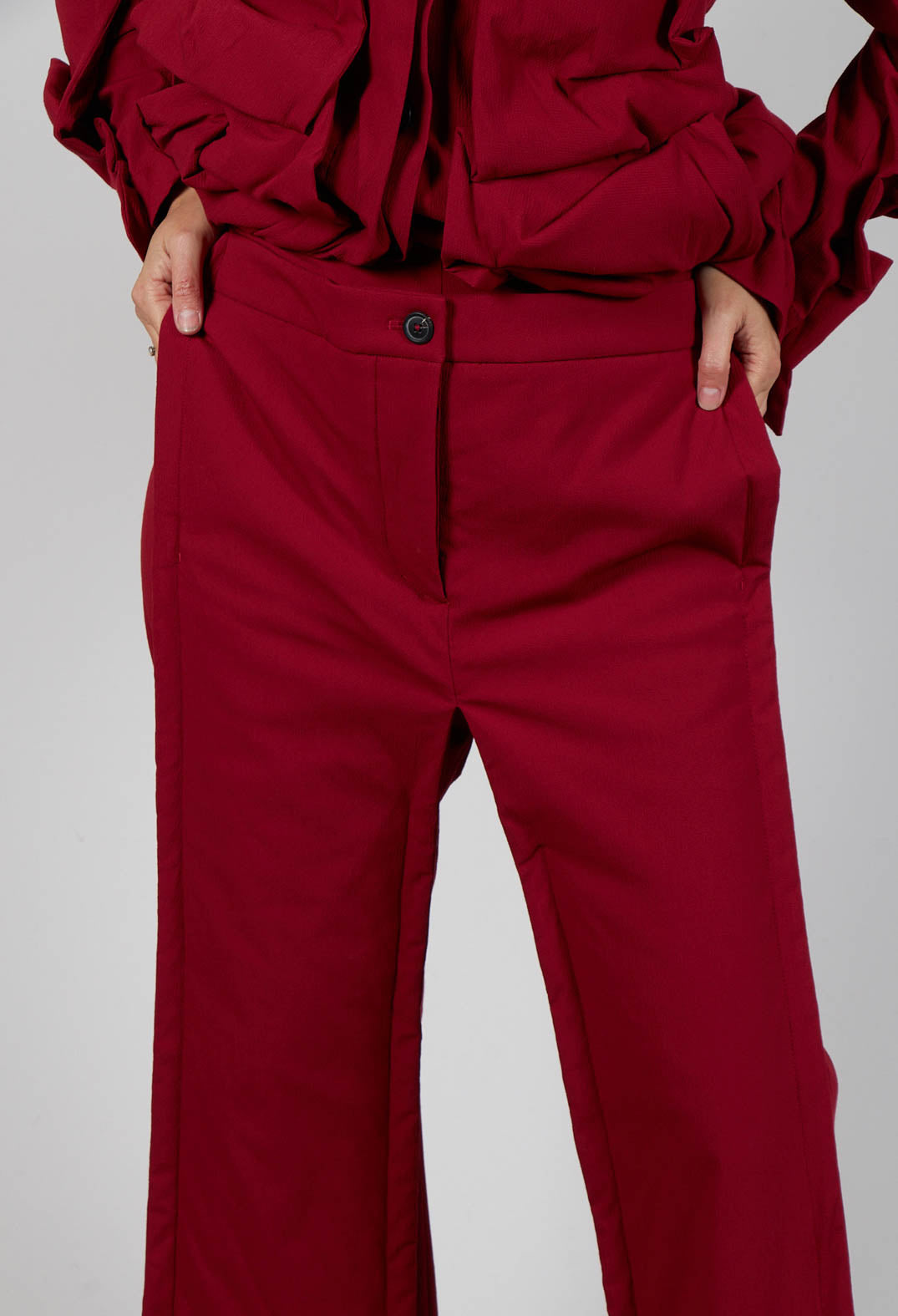 Ankle Double Front Trousers in Sunset