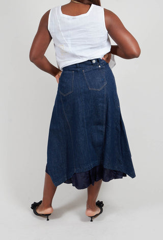 Astoni Shment Skirt in Navy