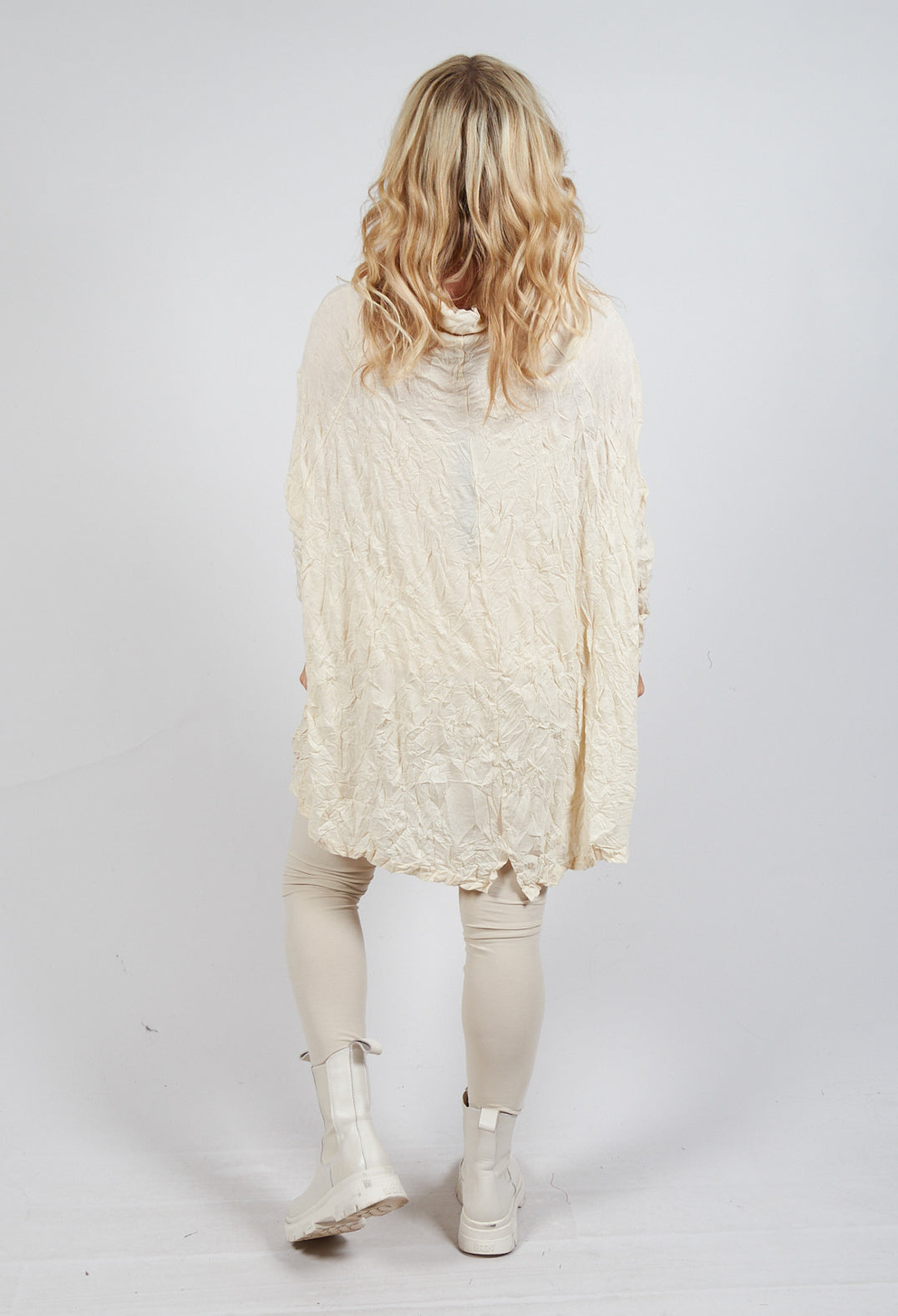 Asymmetric Crinkle Top in Bone