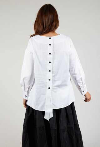 Asymmetric Shirt in White