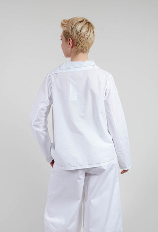 Asymmetric Shirt in White