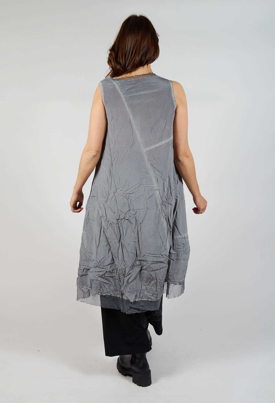 Asymmetrical A-Line Dress in Pencil