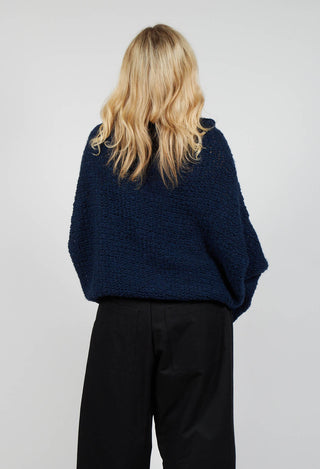 Avance Knitted Jumper in Deep Blue